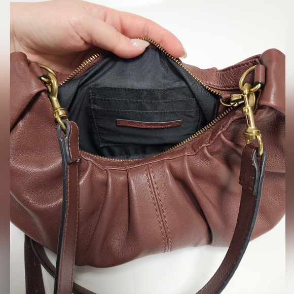 Lucky brand Jixi leather crossbody bag brown color - Picture 7 of 16